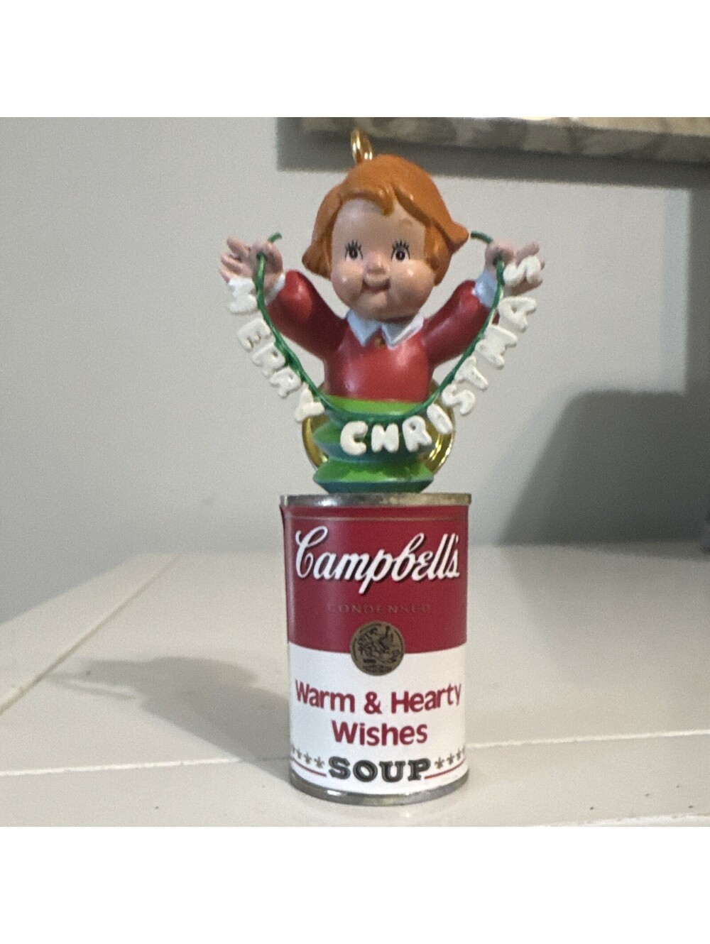 Campbell's Warm And Heath Wishes Soup Christmas Ornament
